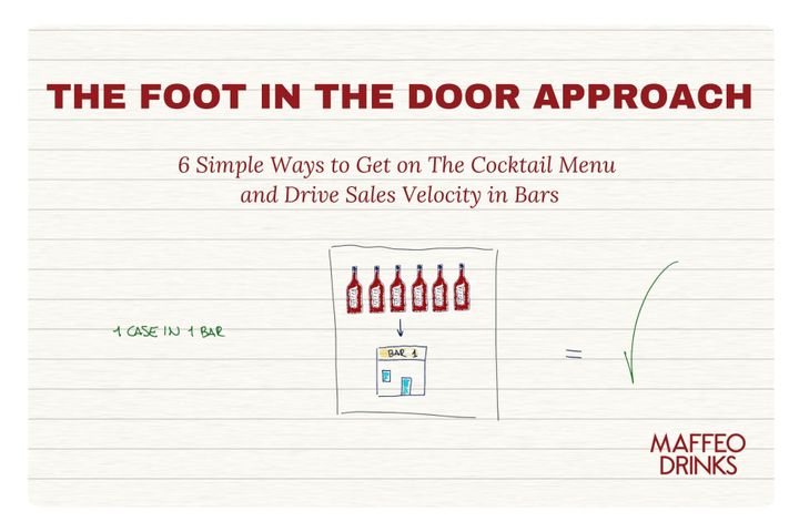 The Foot in the Door Approach: 6 Simple Ways to Get on The Cocktail Menu and Drive Sales Velocity in Bars