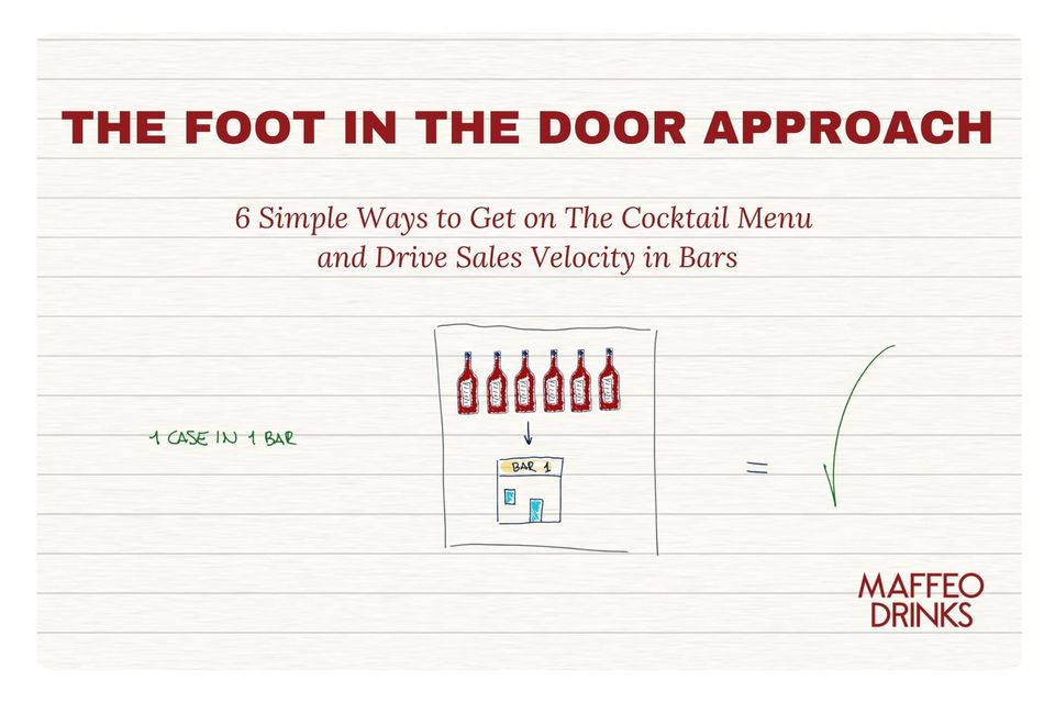 The Foot in the Door Approach: 6 Simple Ways to Get on The Cocktail Menu and Drive Sales Velocity in Bars