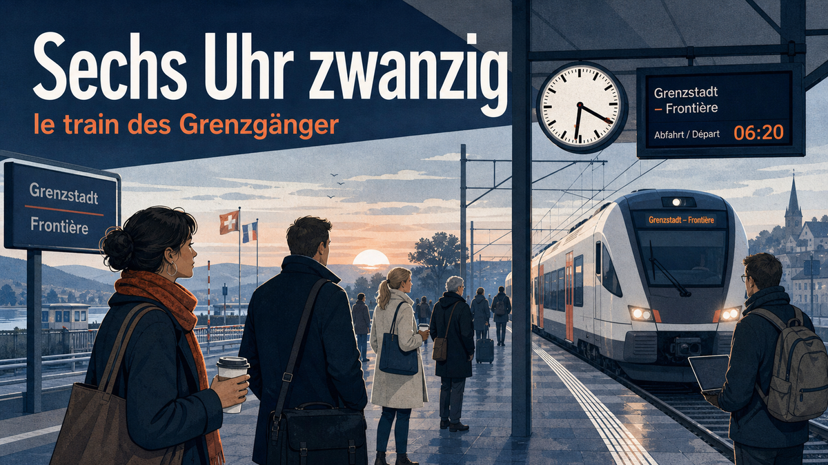 Sechs Uhr zwanzig : le train des Grenzgänger