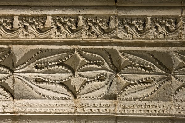 Stone carvings at Rosslyn Chapel that some researchers identify as maize, a crop not known in Europe until after Columbus's 1492 voyage — yet the chapel was completed around 1480
