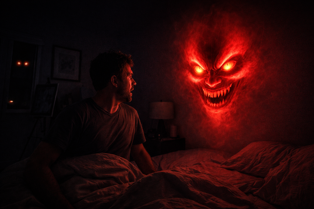 Unsettling Red-Faced Apparition Raises Questions of Lucid Dreaming or Tulpa