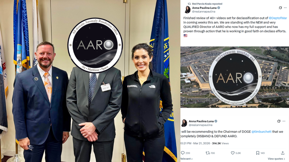Anna Paulina Luna Backs New AARO Director Amid Increasing UFO Disclosure Activity