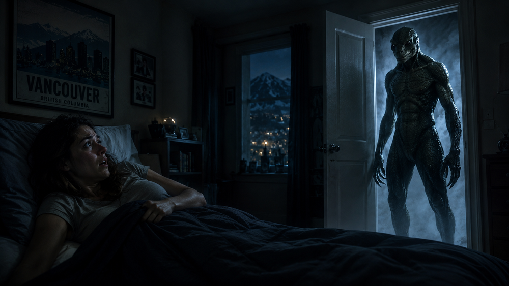 Reptilian Humanoid Bedroom Visitation Reported in Vancouver, British Columbia