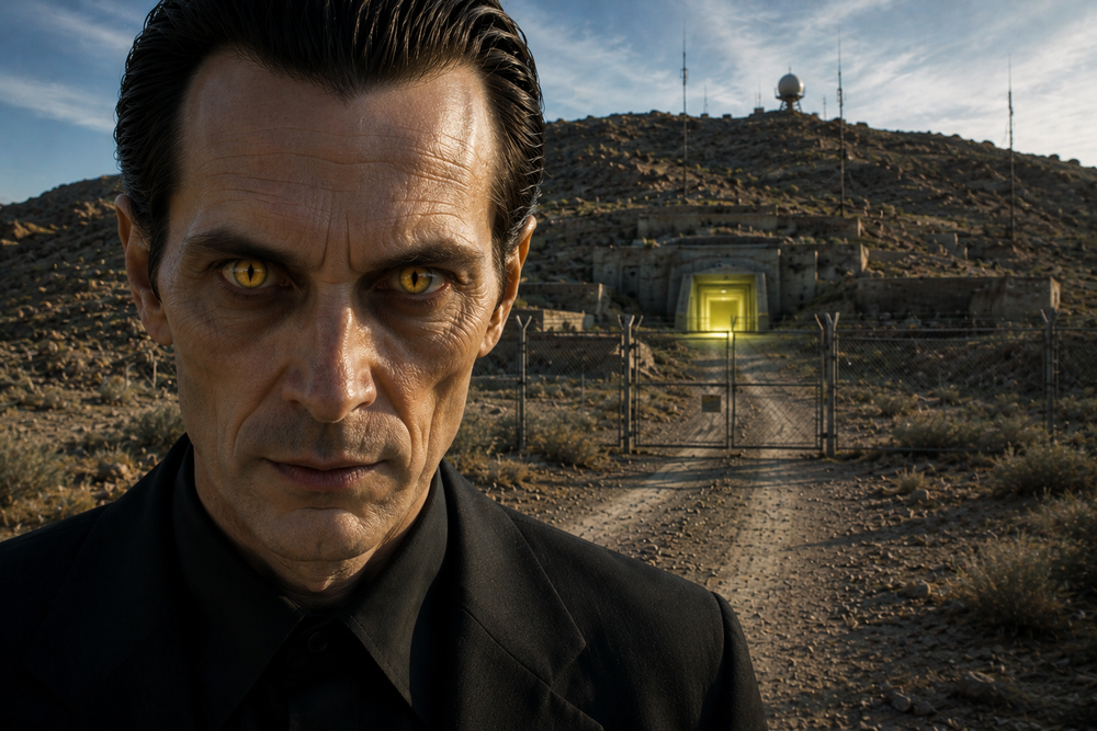 Former Marine Reports Encounter with Mysterious Desert Facility and Feline-Eyed Stranger Near Las Vegas