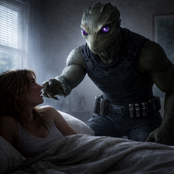 Face-to-Face Encounter with a Lime Green Reptilian Figure Reported on Alabama Farm