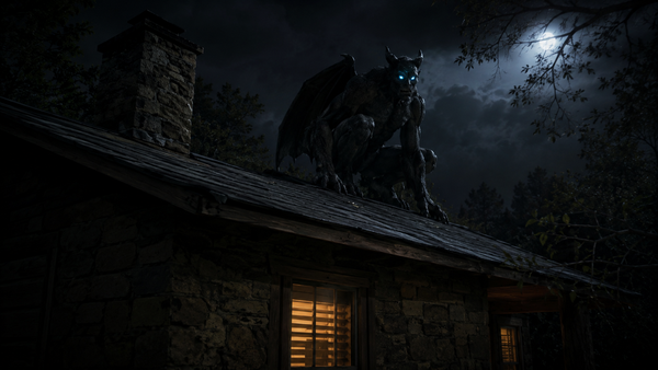 Blue-Eyed Gargoyle Reported in the Ozarks Following Alleged Summoning Ritual
