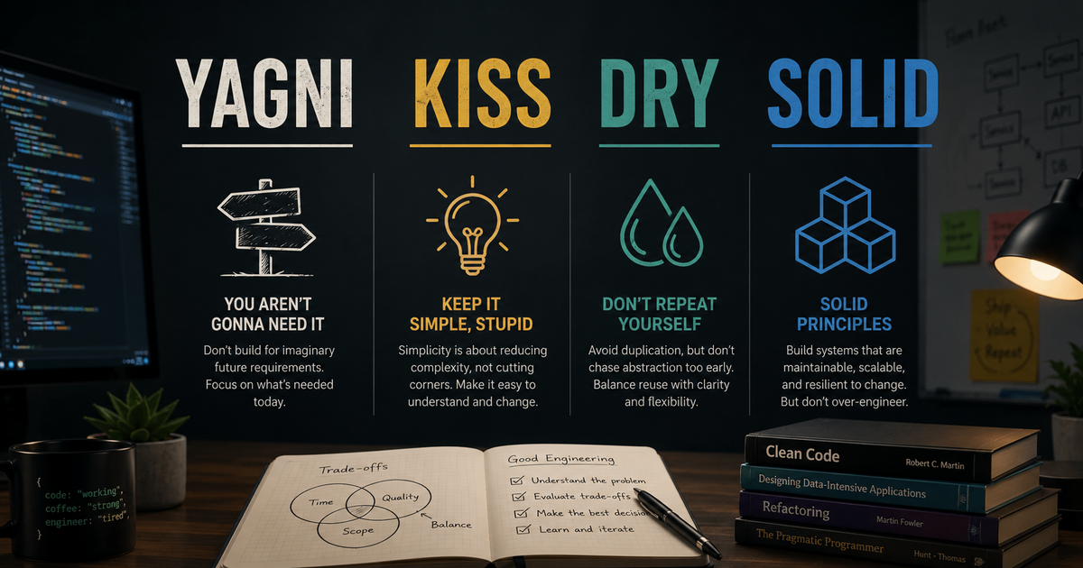 The Principles Everyone Quotes… and the Trade-offs Real Engineers Actually Make
