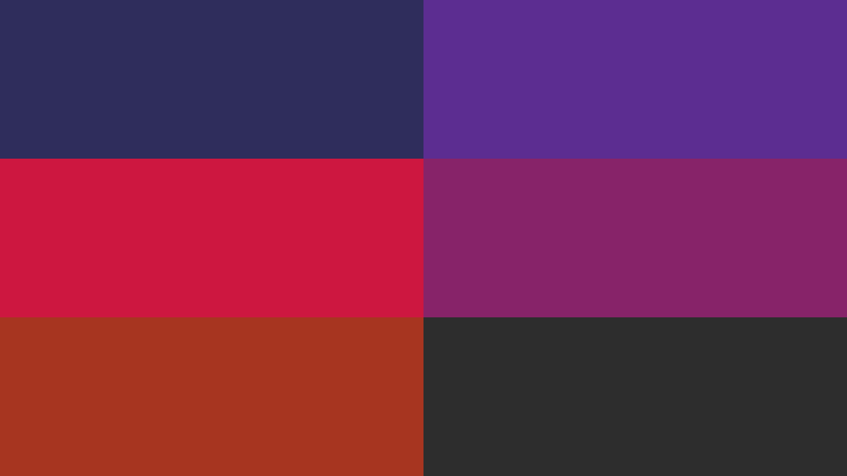 Six colors for an effective calendar