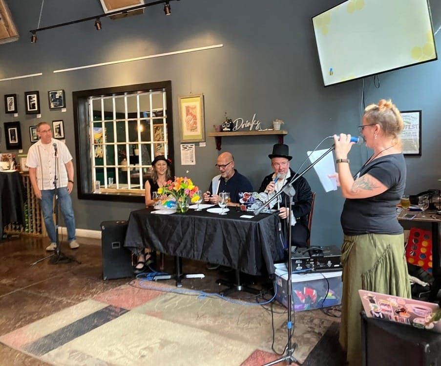 Saturday at the Dingo Dog Adult Spelling Bee