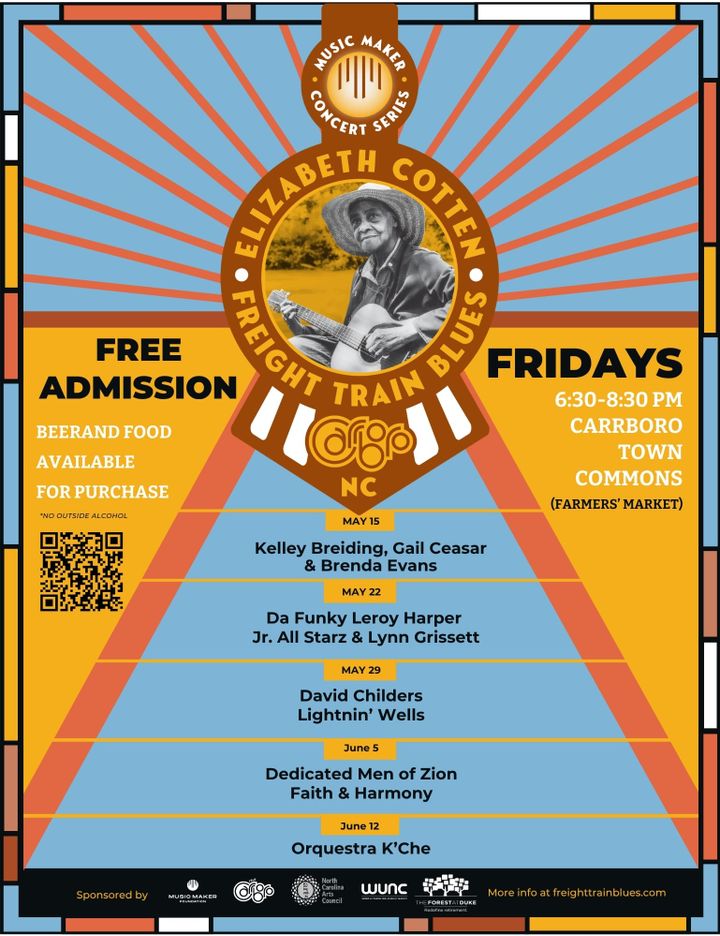 The "Elizabeth Cotten Freight Train Blues Concert Series" kicks off Friday
