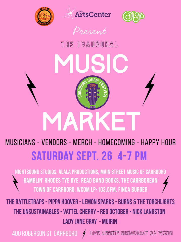 Carrboro's first ever Music Market is not to be missed!