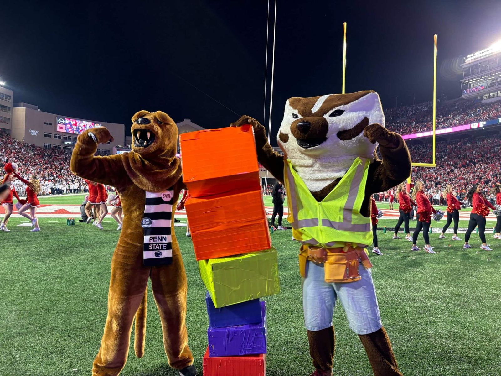 Iowa and Michigan Try to Out-Yellow Each Other, Bucky Badger Visits Happy Valley