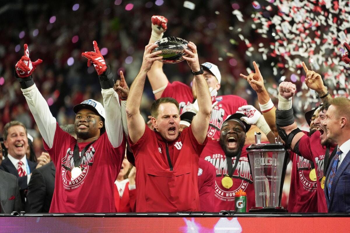The Indiana Football Hoosiers are Your Big Ten Champions!