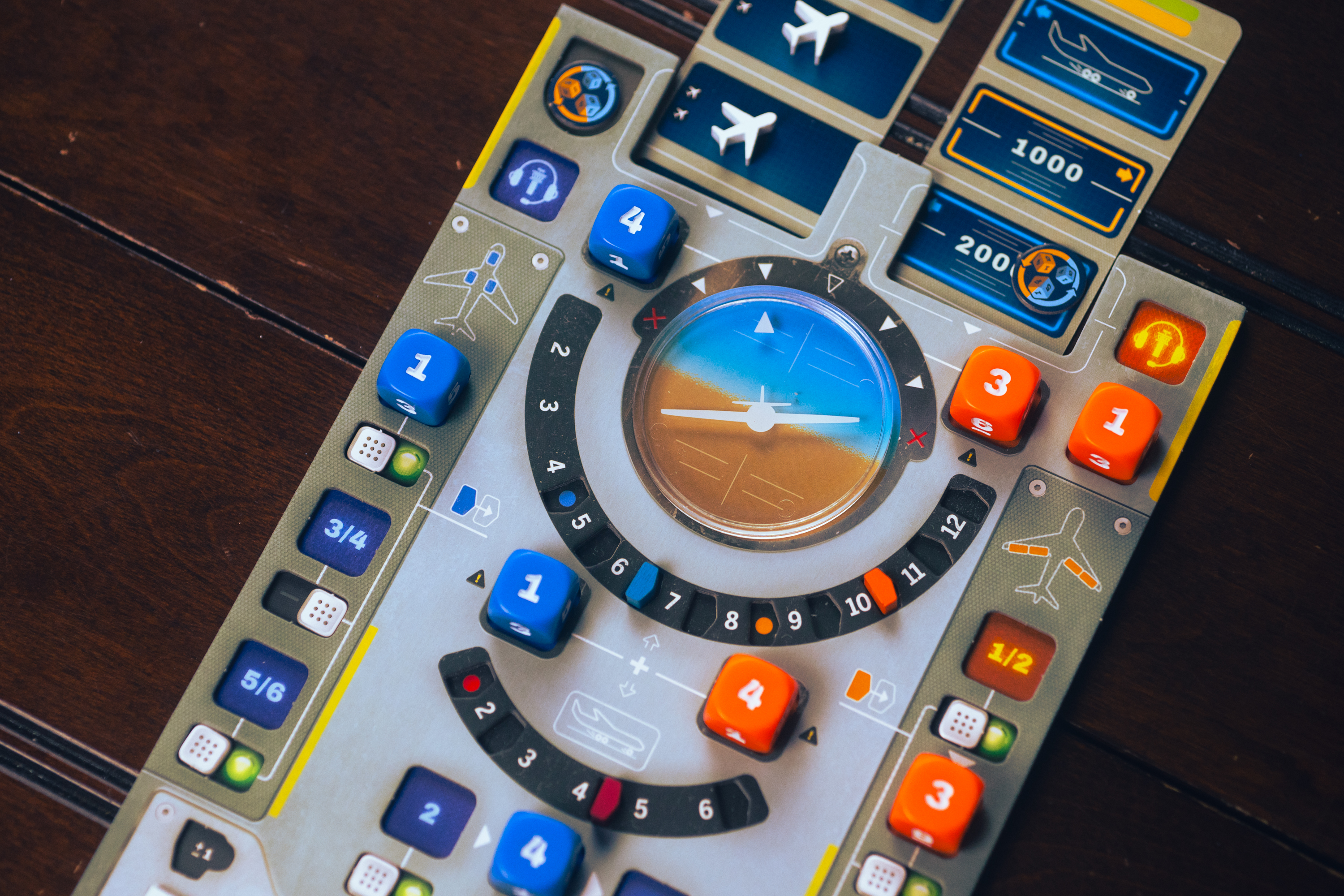 Sky Team's main board used by both players.