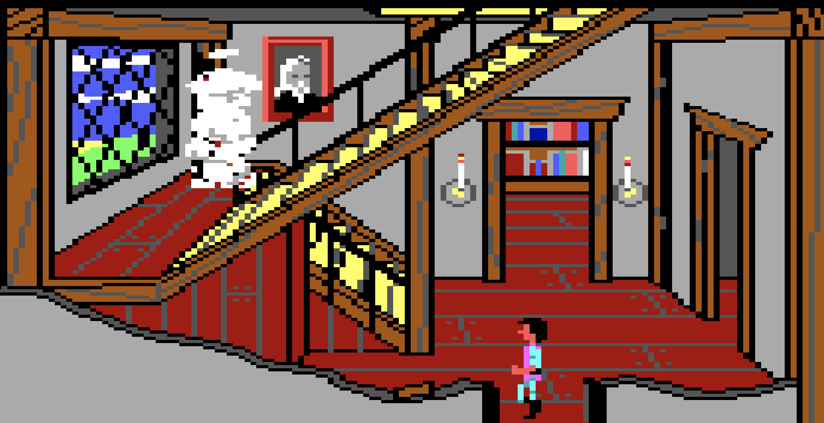 A screenshot from the video game King's Quest III: To Heir is Human