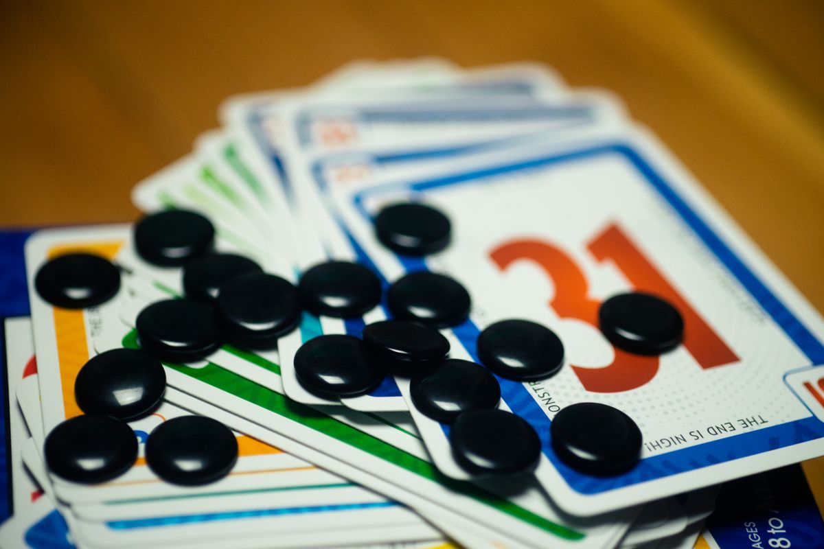 Push your luck with this great little card game: No Thanks!
