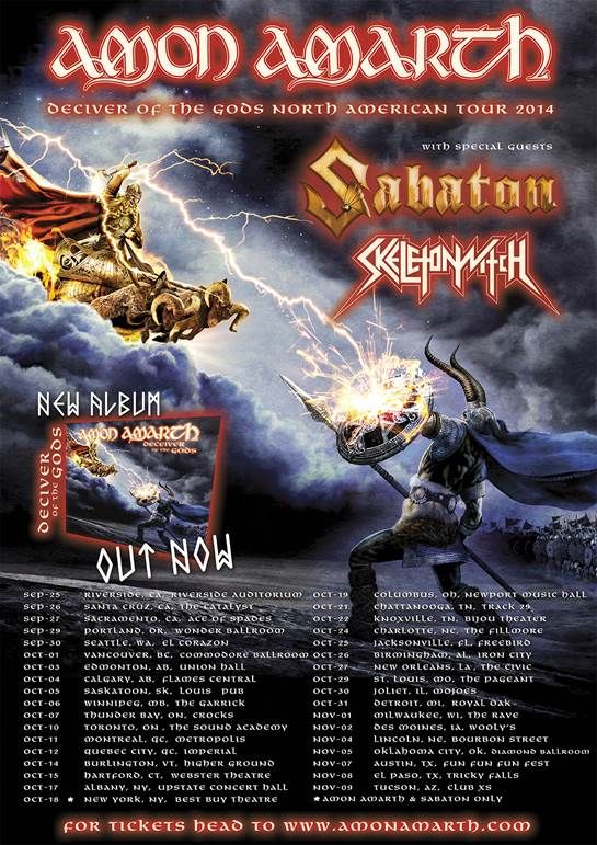 Sabaton Announces Tour with Amon Amarth!