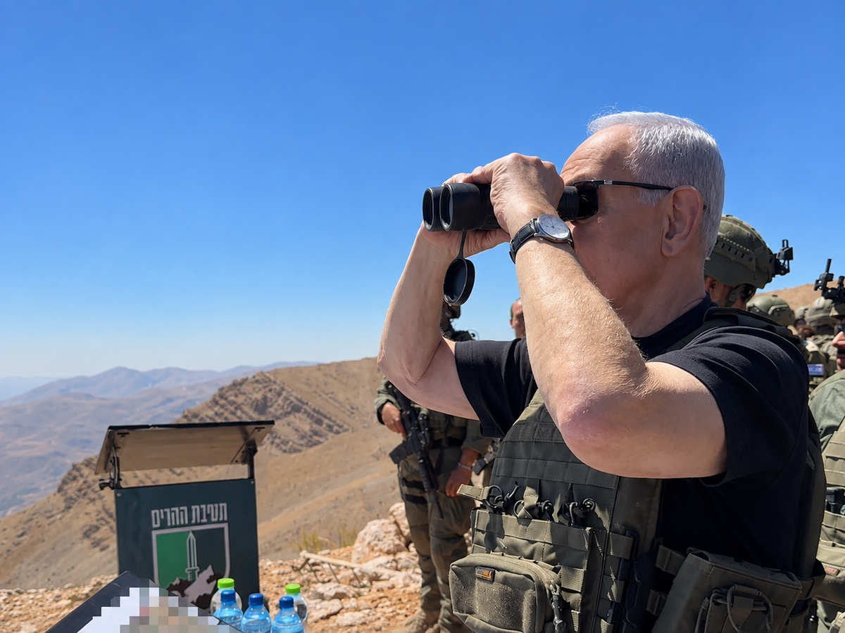 Netanyahu Visits Mount Hermon and Declares Unprecedented Israeli Control Across the Region