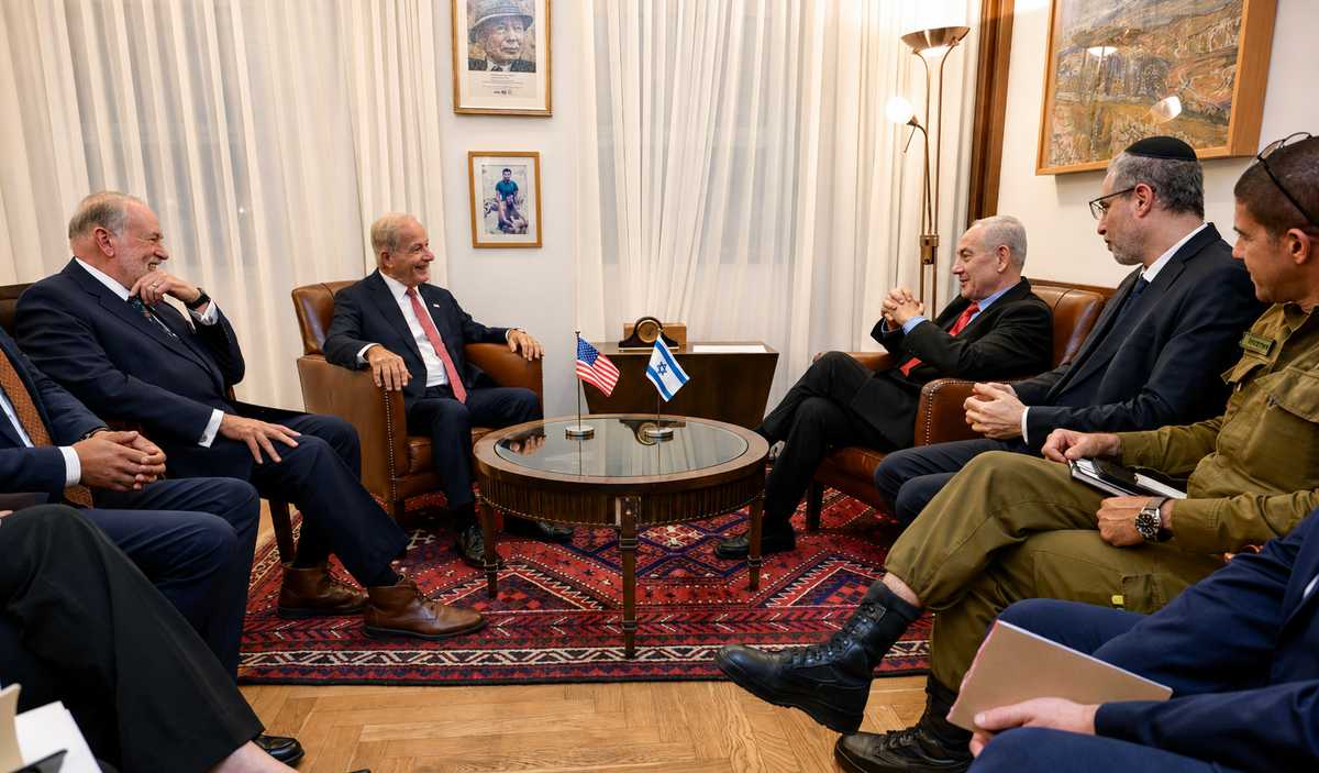 U.S. Ambassador to Lebanon Michel Issa Meets Netanyahu as Washington Pushes Israel-Lebanon Talks Forward