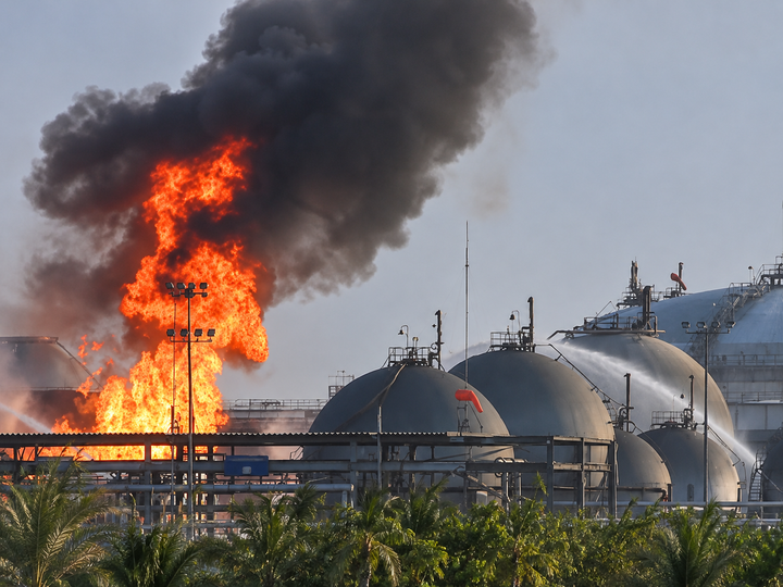 Houthi Missile Strikes Saudi Aramco Headquarters Complex