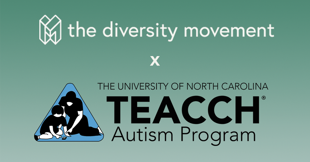 Gradient background with The Diversity Movement and T-step logos overlaid