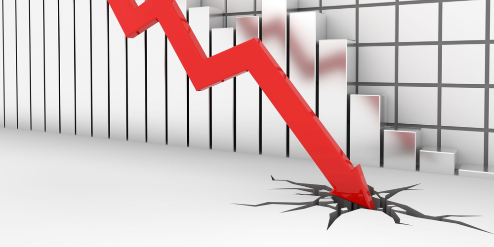 Downward trend graph