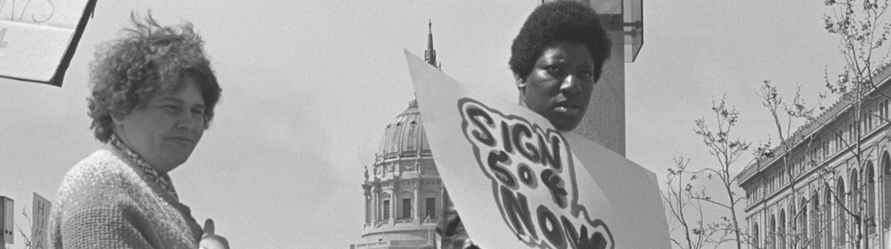 Historical picture of a protest