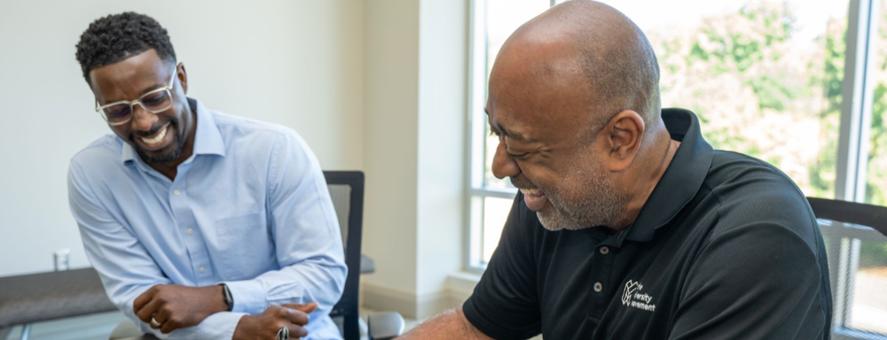Donald Thompson signing his book for Brentley Wright