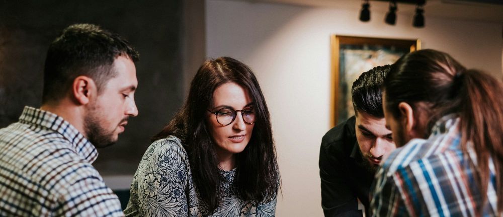 A psychologically safe team discusses their business goals