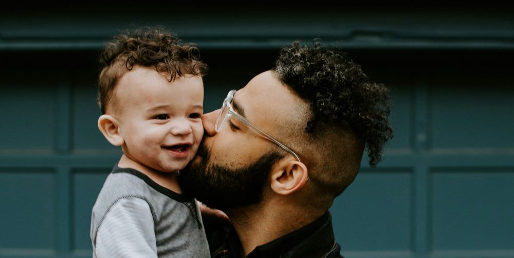 Father cares for son