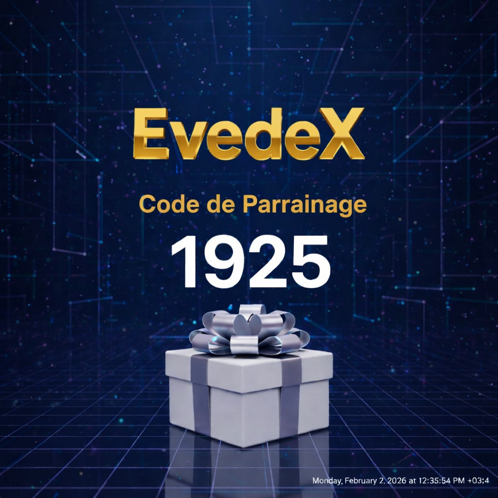 Code de Parrainage EvedeX: « 1925 » – (Une expérience de trading flexible)