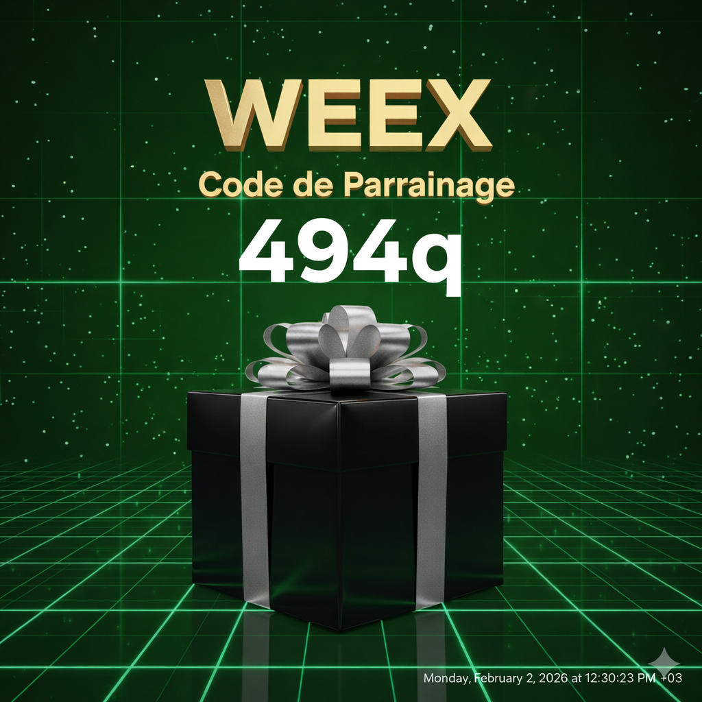 Code de parrainage WEEX : “494q” – Récompenses de trading crypto optimisées pour 2026