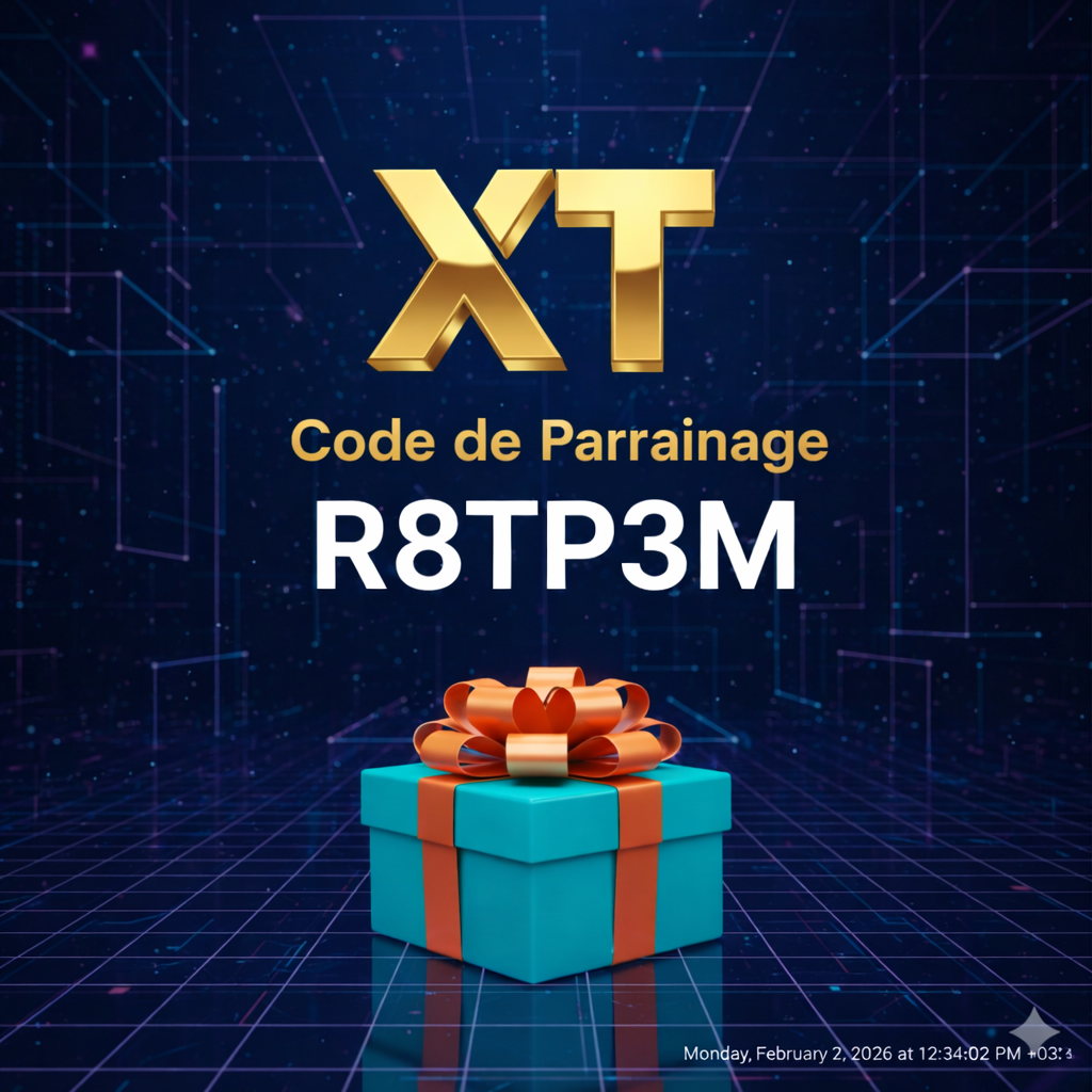 Code de parrainage XT : “R8TP3M” – (Mon début dans la crypto)