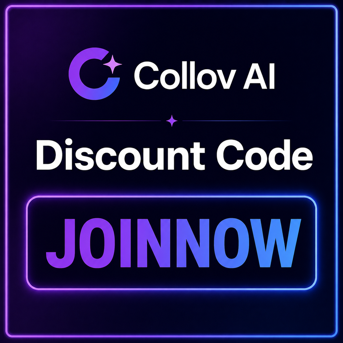 Code de Réduction 25 % Collov AI: « JOINNOW »