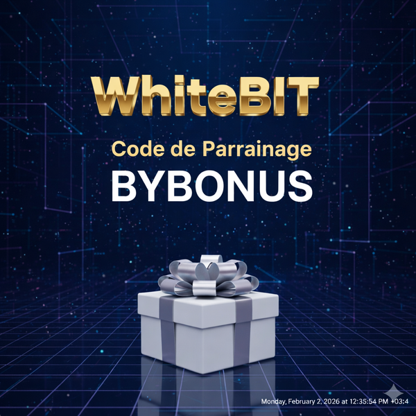 Code de parrainage WhiteBIT : “BYBONUS” – (Ma remise à zéro en trading)