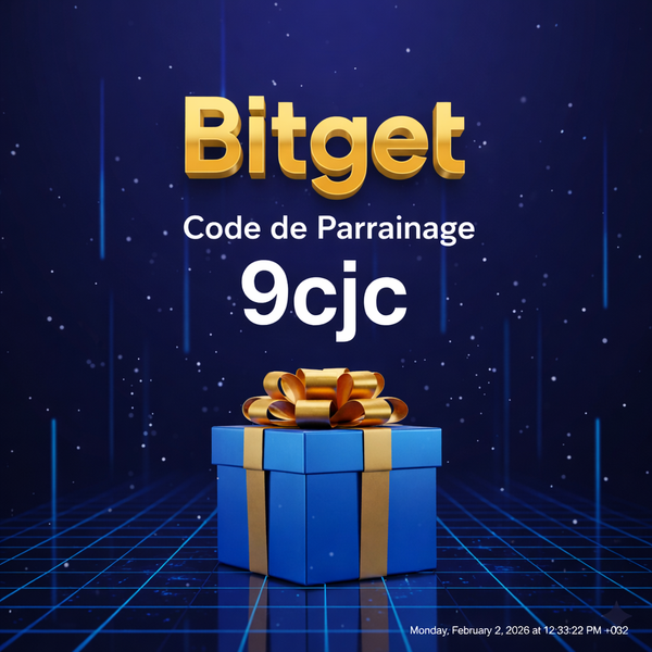 Code de parrainage Bitget : “9cjc” – (Mon début dans la crypto)