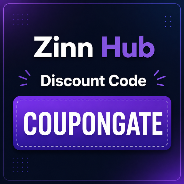 Code de Parrainage Zinn Hub: « COUPONGATE » – 0 % de Commission