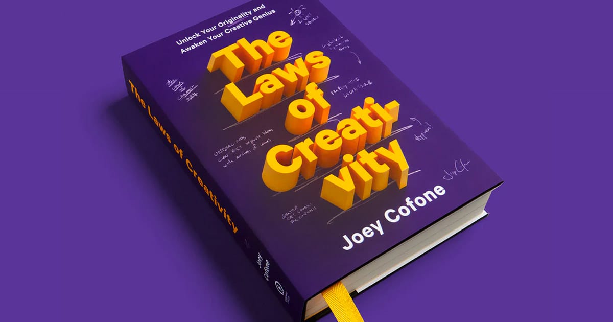 #142 The Laws of Creativity: How to unlock your originality and awaken your creative genius with the Author and Baronfig Founder Joey Cofone.