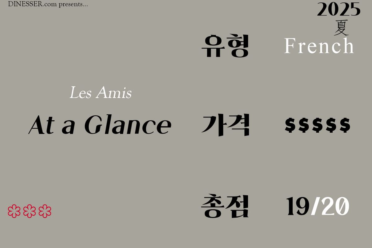 Les Amis - 2025년 여름