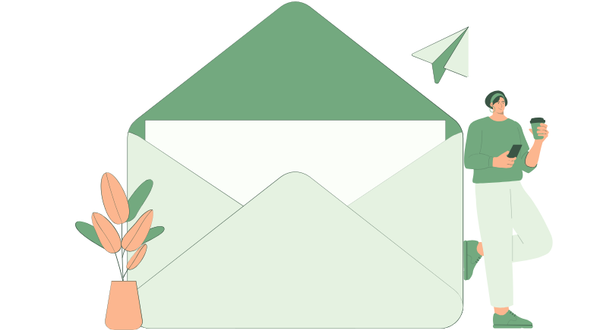 Email marketer looking at subscriber list growing