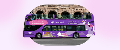 Purple on the go: The Headout experience on wheels feature image