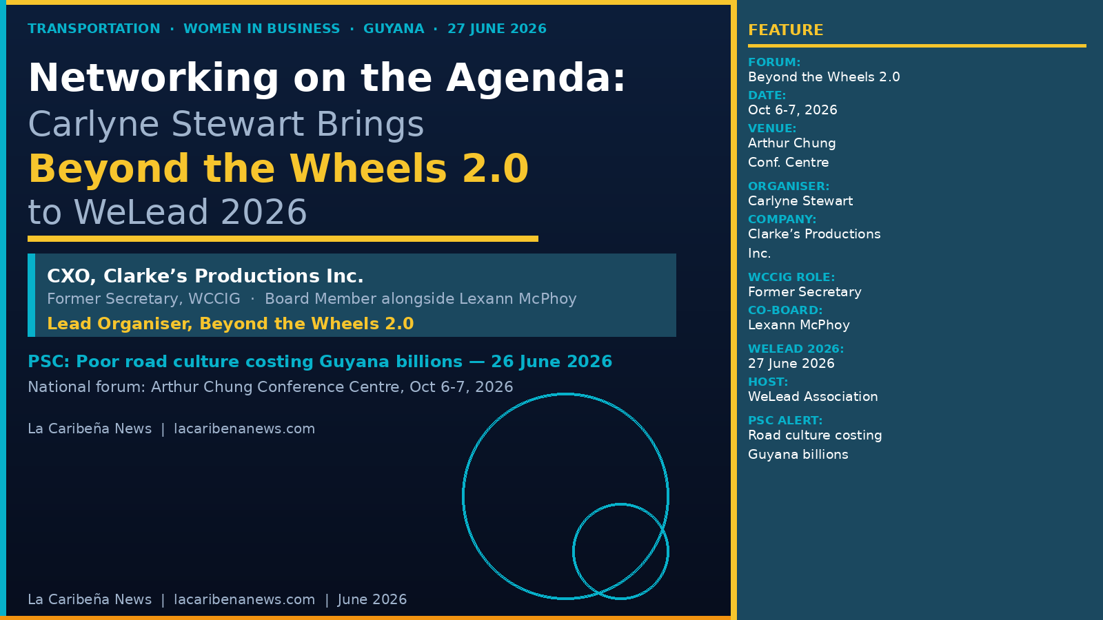 Networking on the Agenda: Carlyne Stewart Brings Beyond the Wheels 2.0 to WeLead 2026