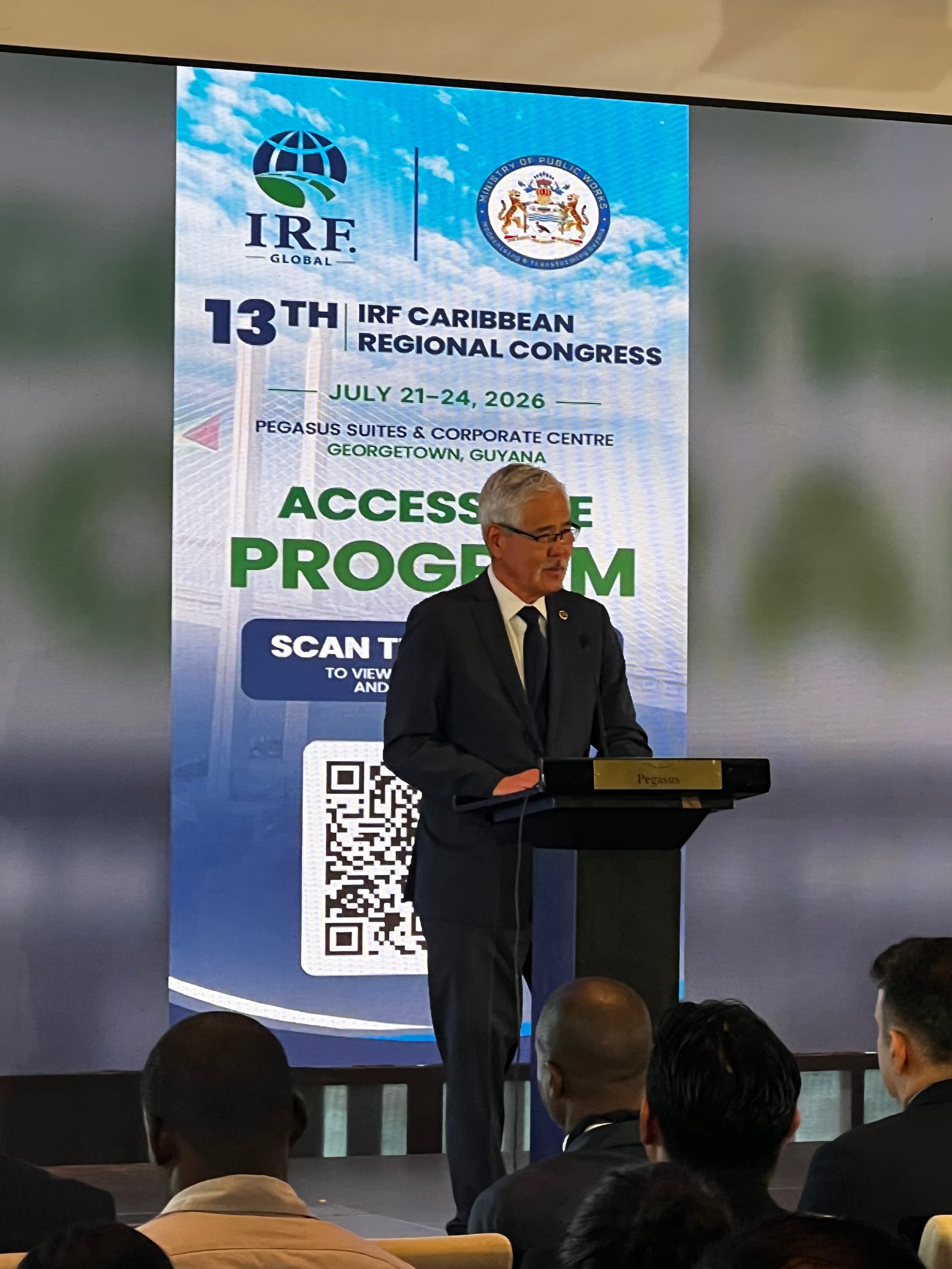 Road Federation Chairman Opens 13th Caribbean Congress in Georgetown, Puts Safety First After Ferry Tragedy