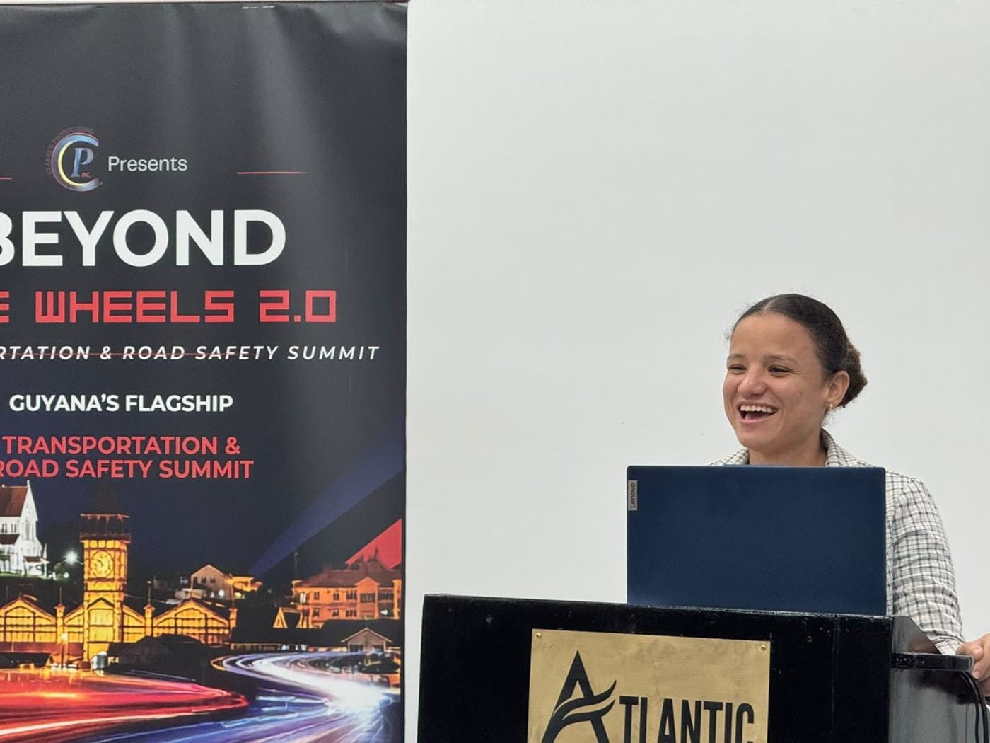 A speaker at the lectern during the launch programme.