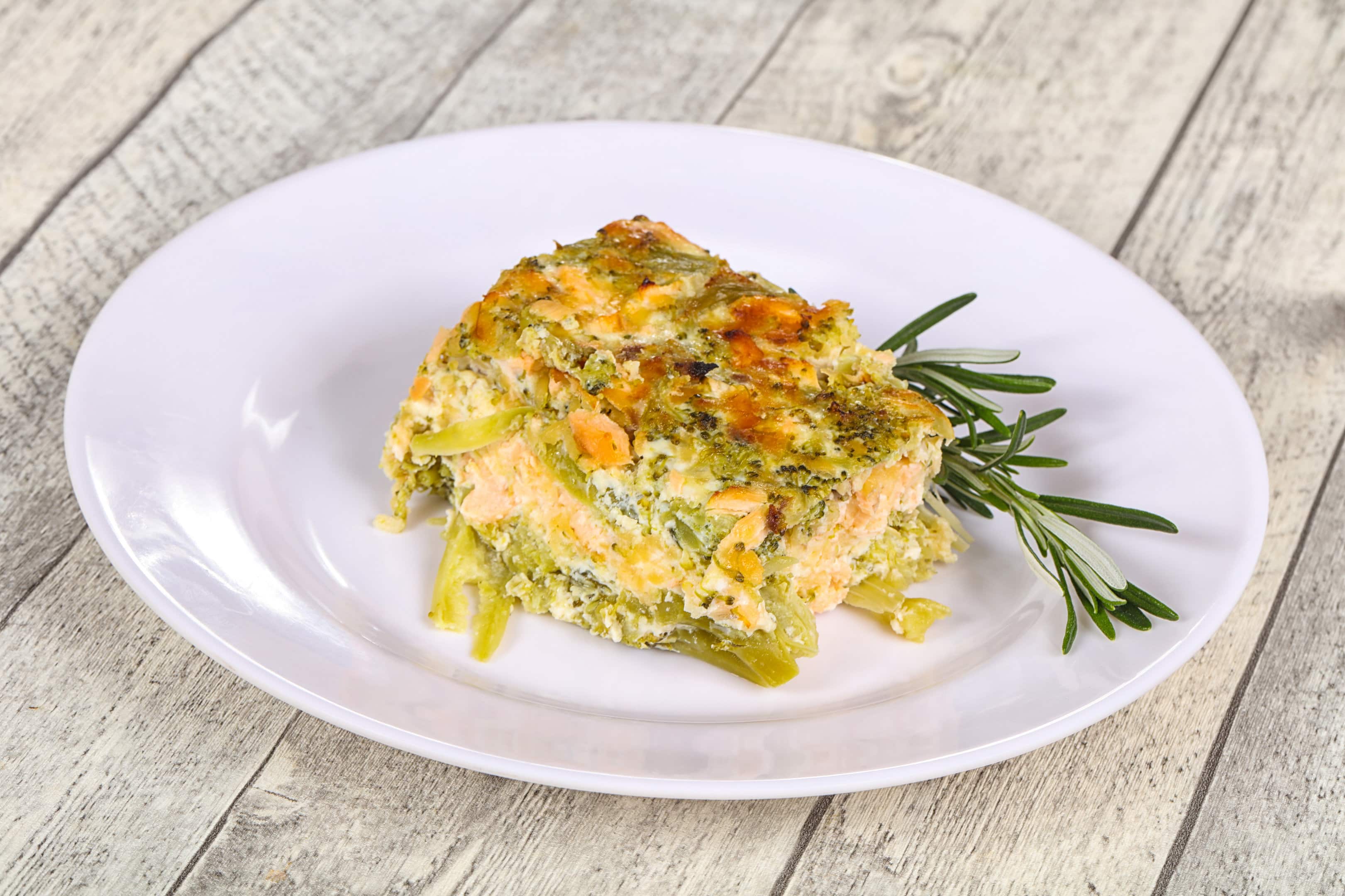 A slice of tasty Cheddars broccoli cheese casserole
