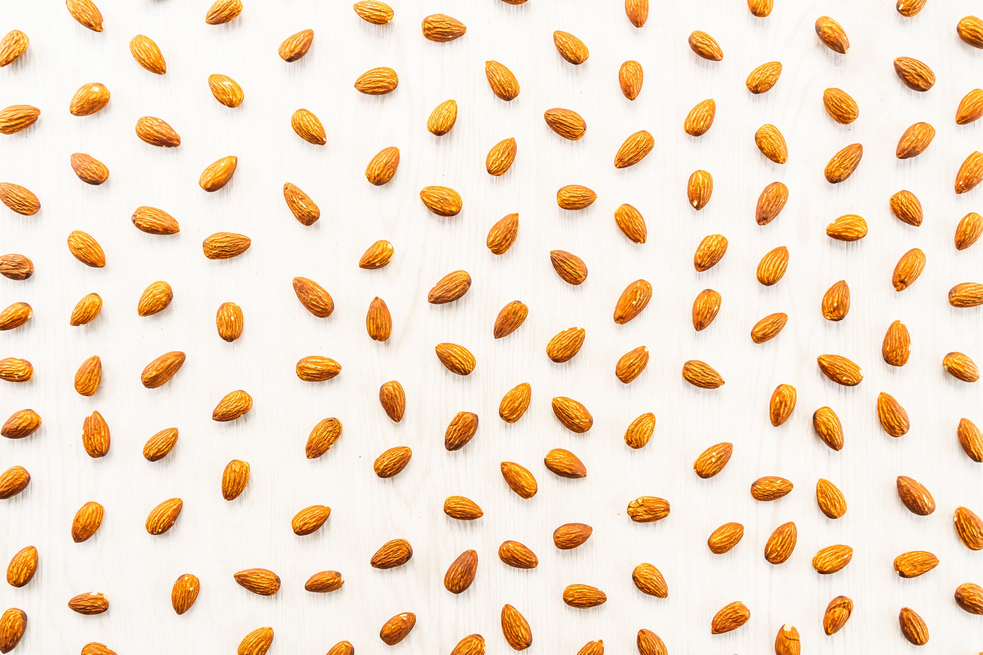 Almonds nut textures and surface with pattern for background