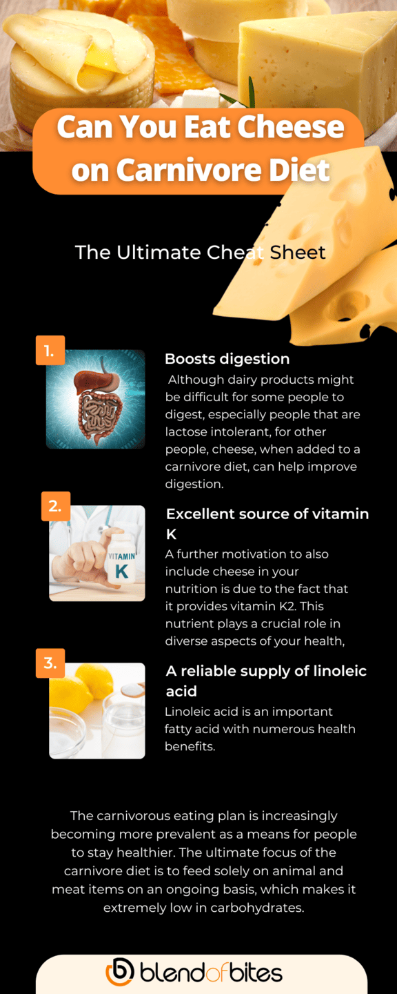 Can you Eat Cheese on Carnivore Diet Infographic