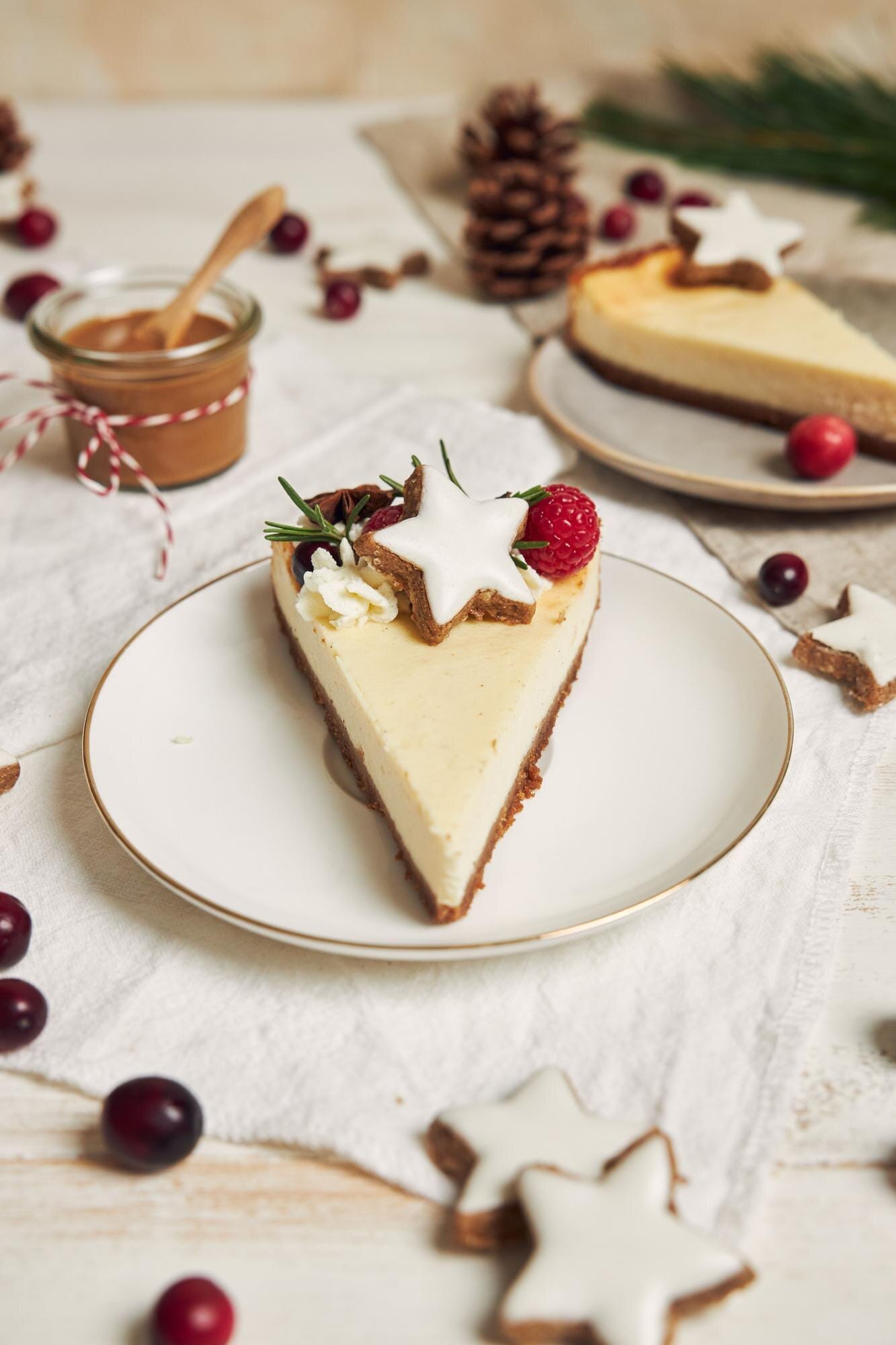 Eggnog cheesecake