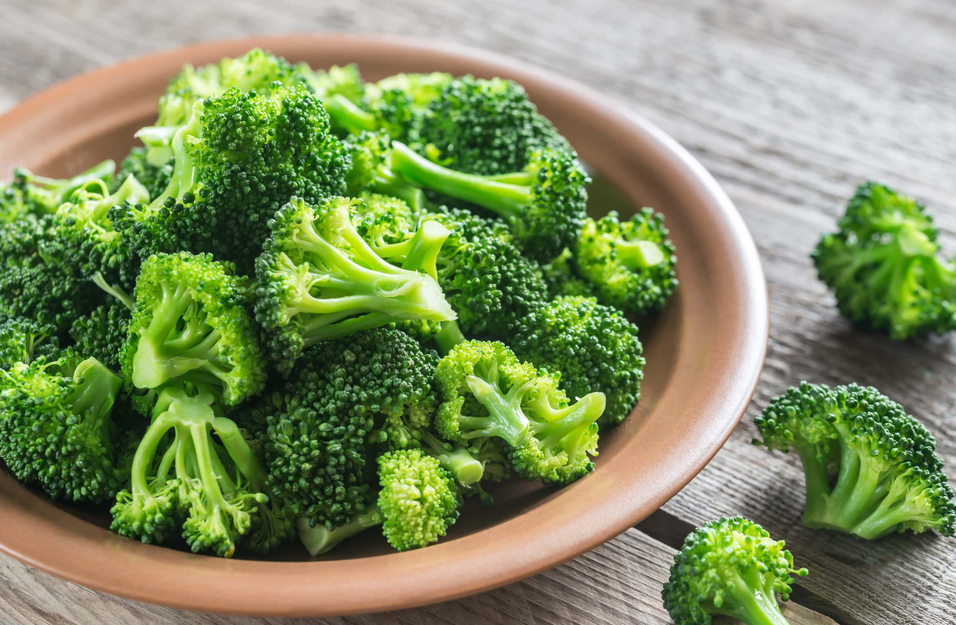 Steamed broccoli