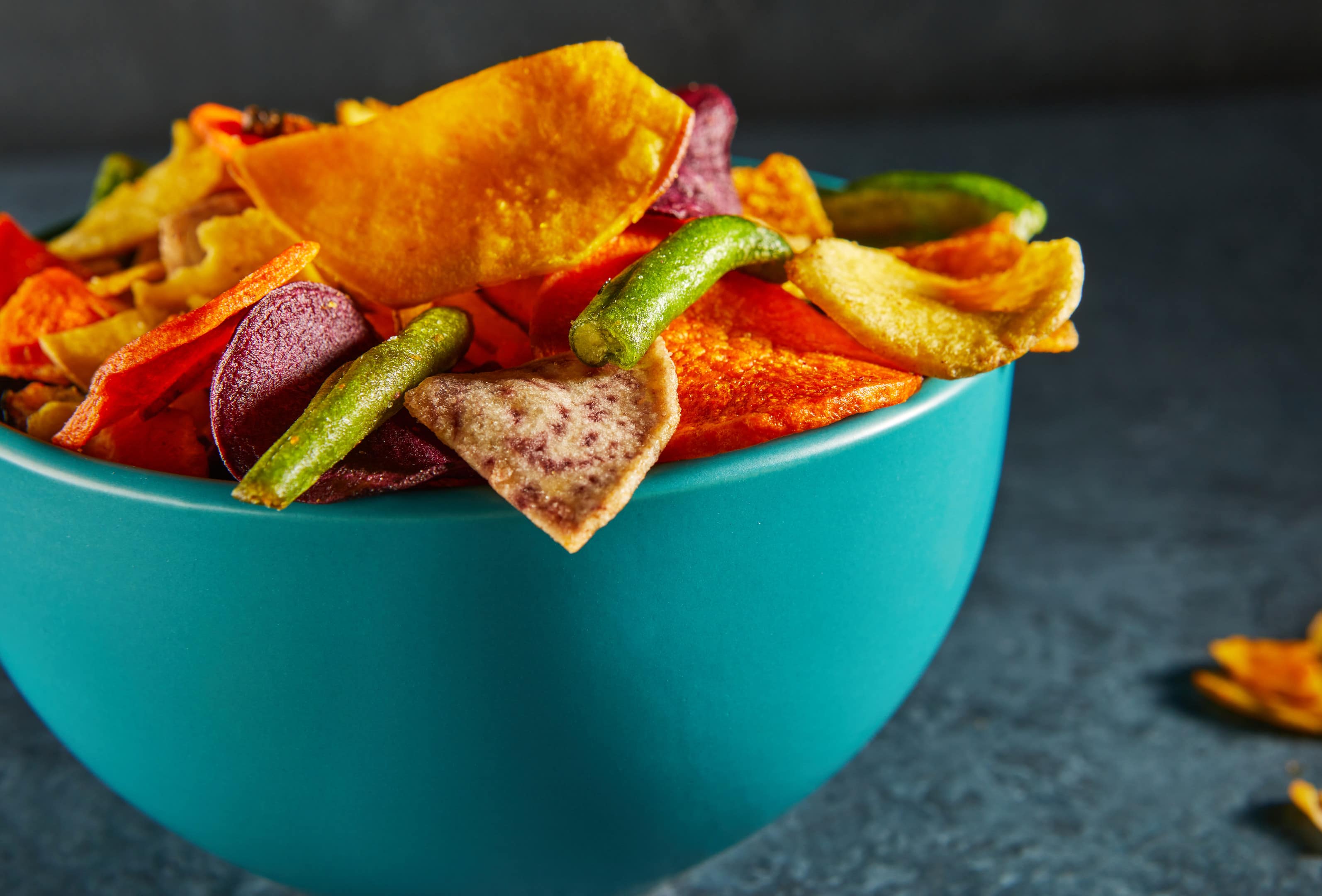 Dehydrated vegetable chips